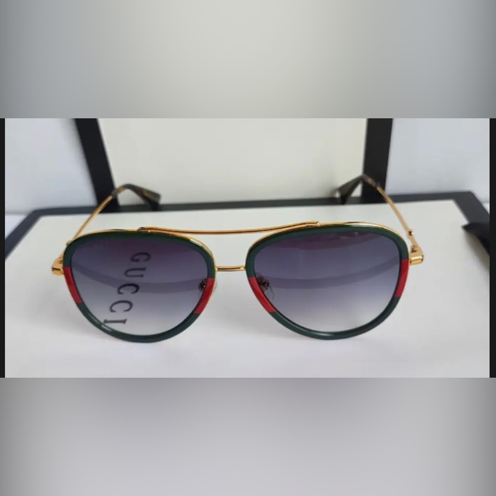 Authentic Gucci GG0062S 003 Unisex Sunglasses Aviator